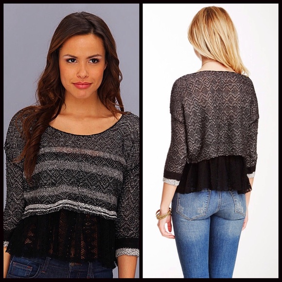 FREE PEOPLE PULLOVER & CAMI TANK 2 LAYER TOP - Picture 7 of 8